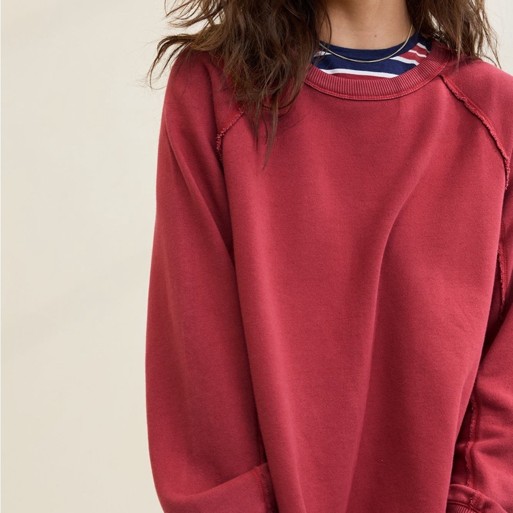 AerieRed Crewneck Sweatshirt - Picture 2 of 6